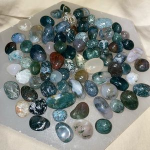 Small Moss Agate Tumbles